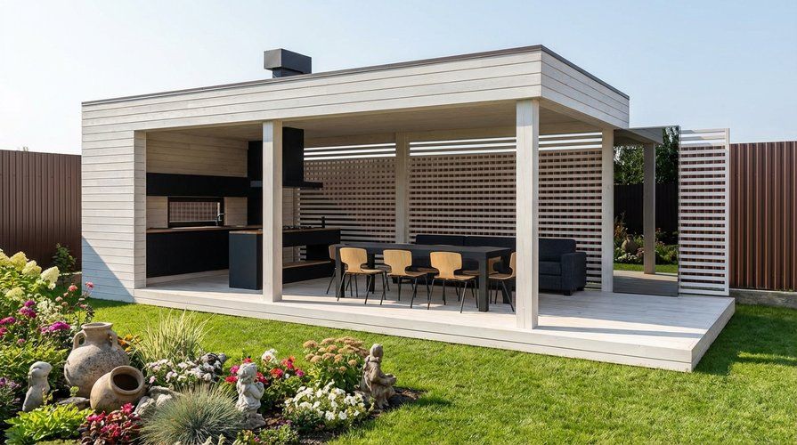 Прямоугольная беседка Галерейка