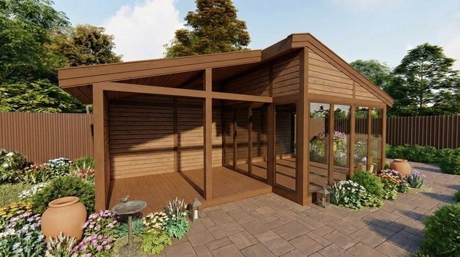 Застекленная беседка Стоа 