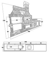 Печь № 25 — Новая Печь барбекю с печью под казан