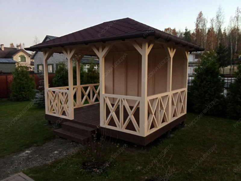 Прямоугольная беседка МИНИ ЕВРОПА