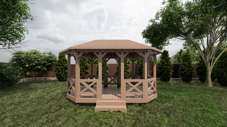 Овальная беседка ВЕЛЛА