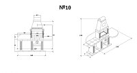 Печь № 10А — Барбекю меандр с рабочим столом (или мойкой)