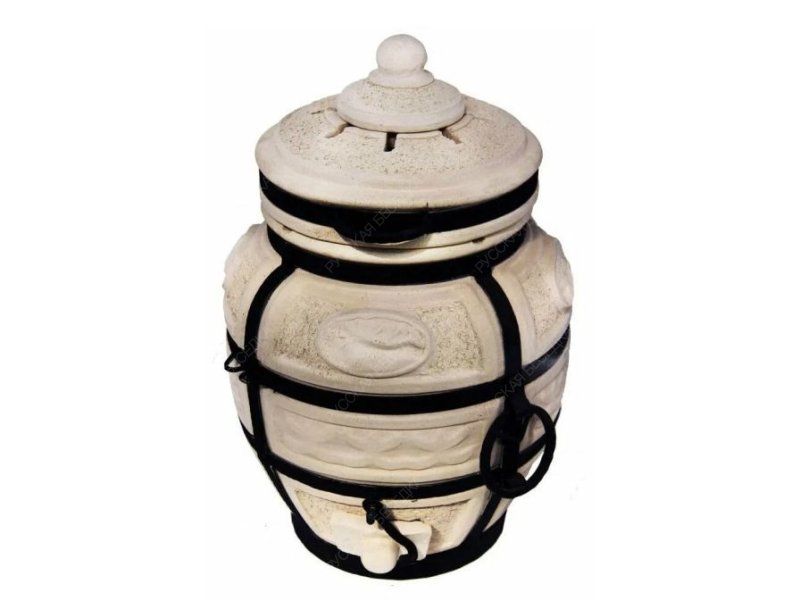 Тандыр керамический Амфора Охотник с откидной крышкой