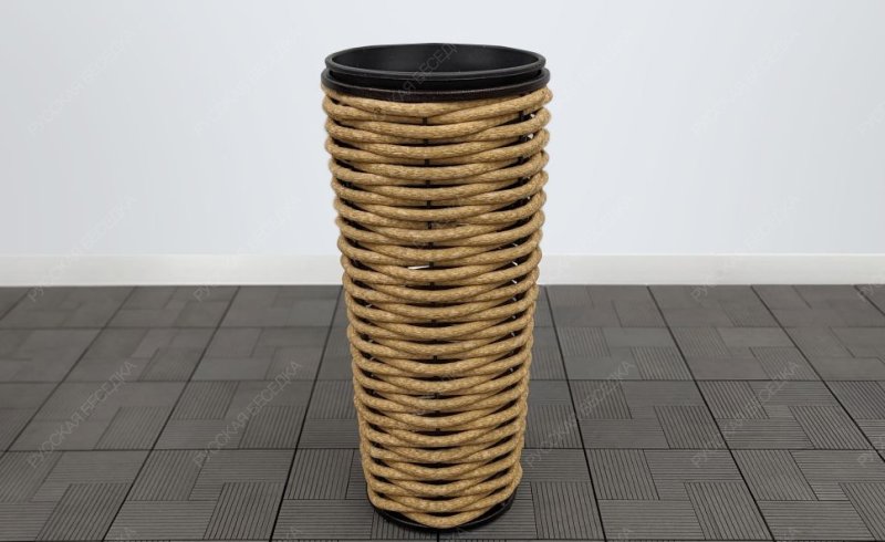 Вазон плетеный DeckWOOD песочный