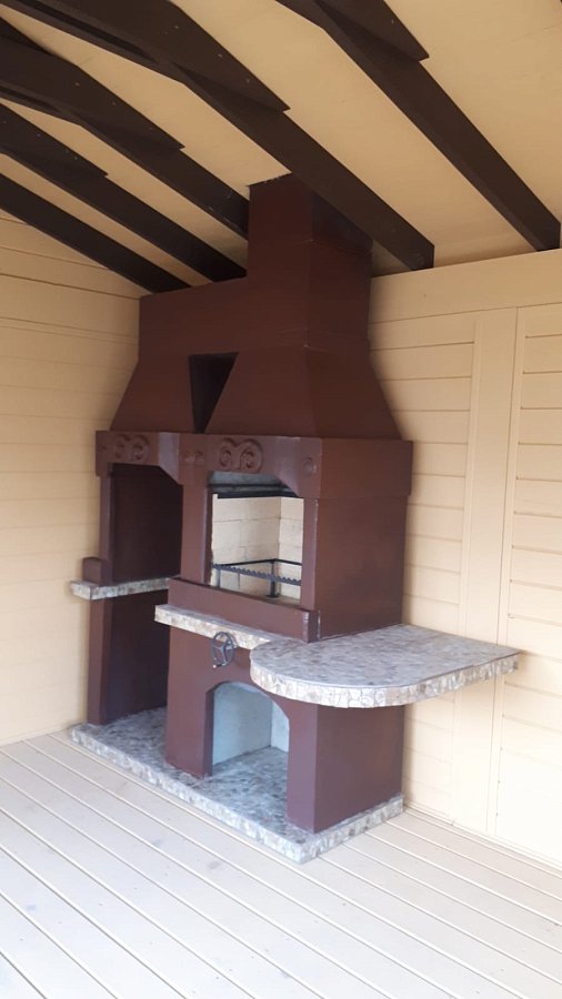 Печь № 23 — Печь барбекю c модулем под тандыр