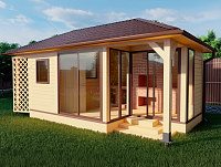 Застекленная беседка СКАЙ