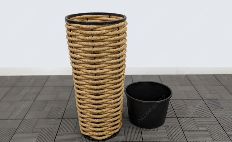 Вазон плетеный DeckWOOD песочный