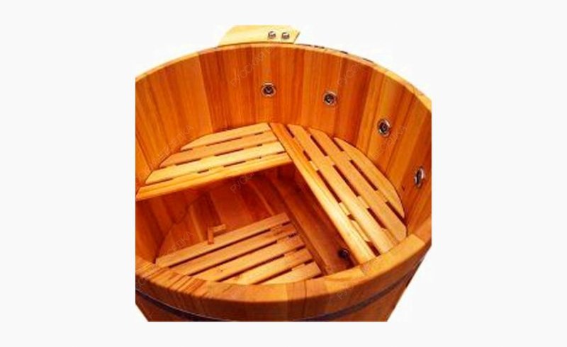 Купель угловая из кедра h120 / 110*110 / 4 см