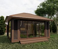 Закрытая беседка Балтика 4х5