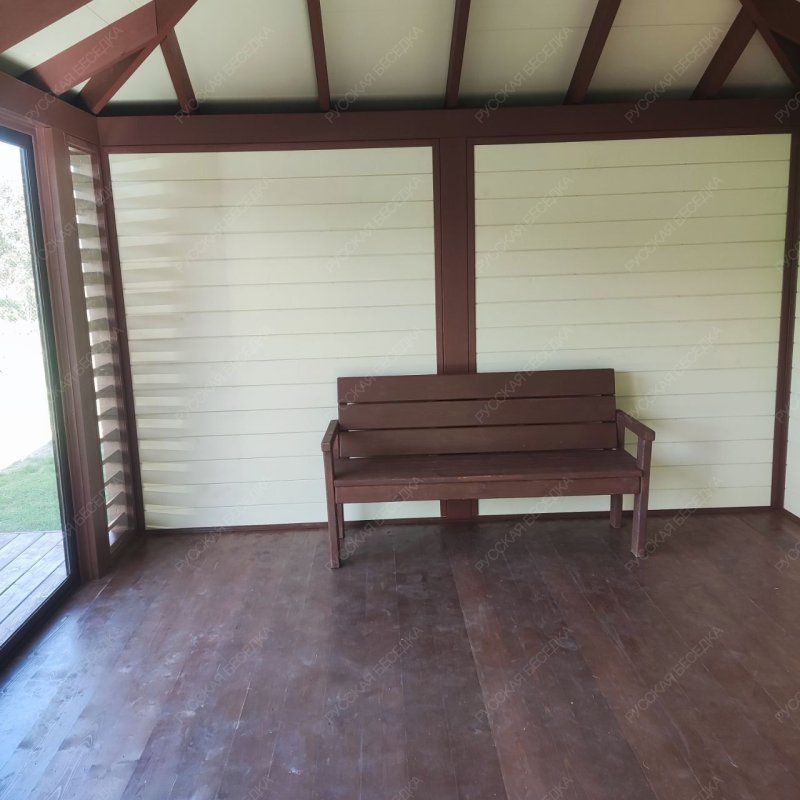 Застекленная беседка БАЛТИКА с террасой 2