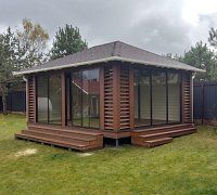 Закрытая беседка Балтика 4,5х6